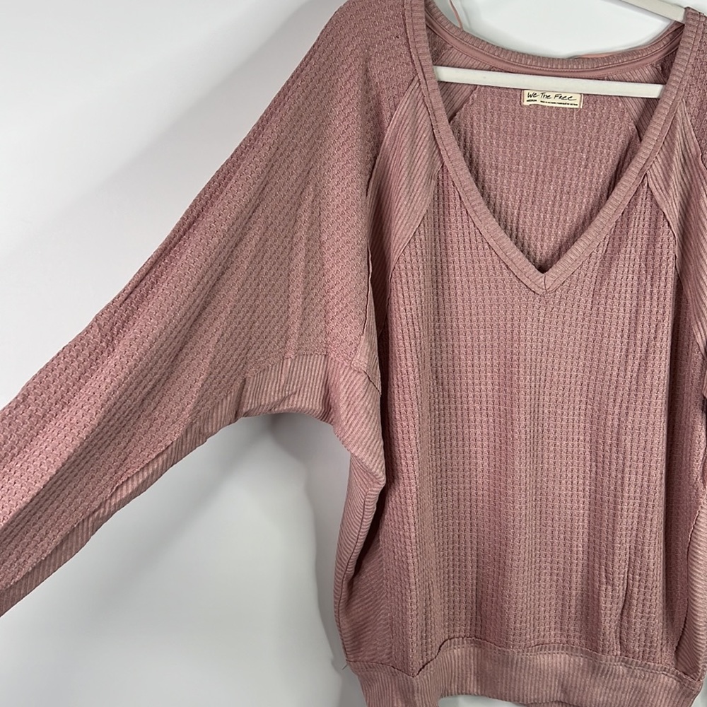 Free People Santa Clara Thermal in Mauve Size Medium - Picture 6 of 8